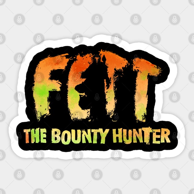 Fett the Bounty Logo Sticker by jonah block